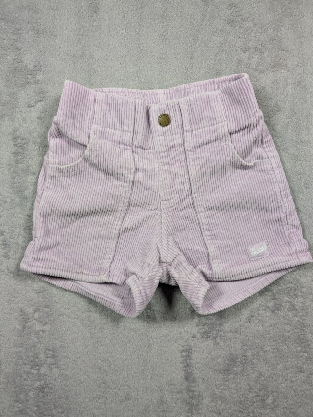 Hammies Corduroy Shorts Girls Size XS 20 Waist Purple High Rise Retro Casual